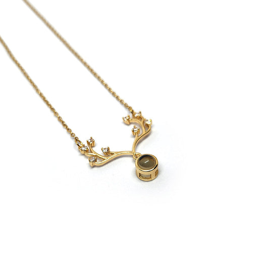 Deer Horn Necklace 62carat