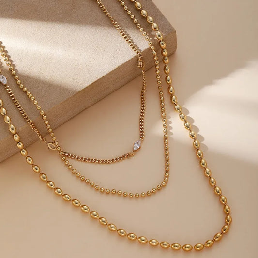 Classic 3 Layer Party Necklace 62carat