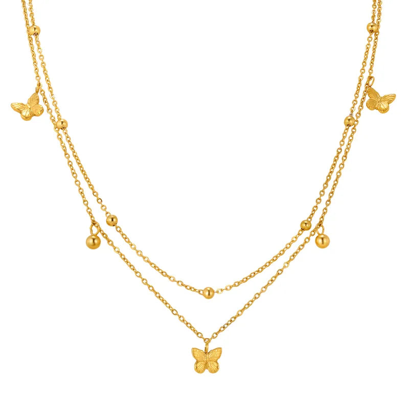 Cute Butterfly Necklace 62carat