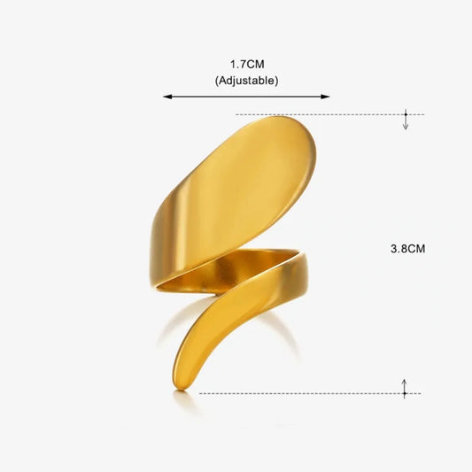 Hip-Hop Simple Style Open Rings 62carat