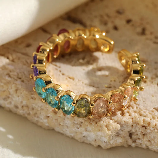 Multi Color Ring 62carat