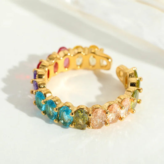 Multi Color Ring 62carat