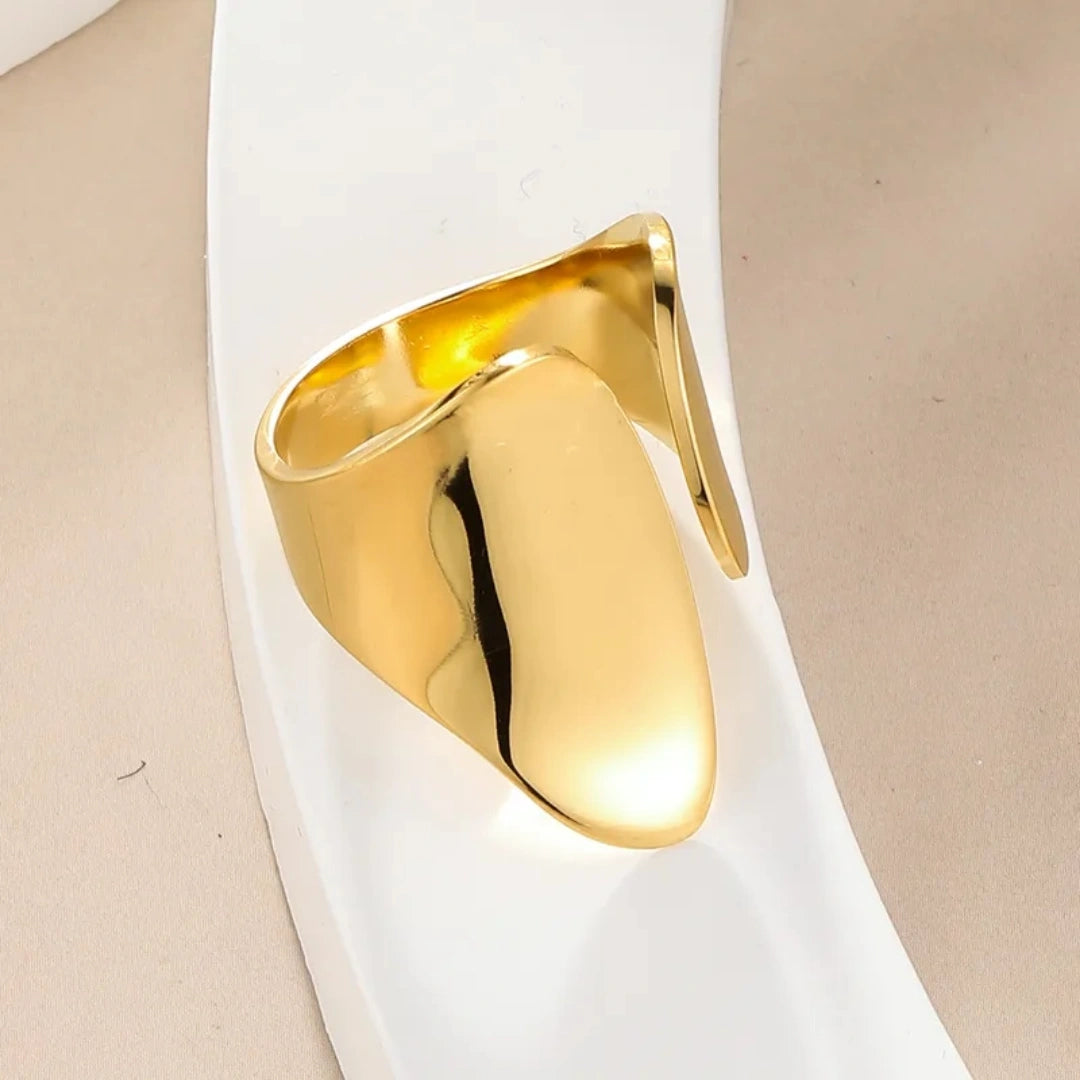 Simple Style Commute Plating Geometric Open Rings - 62carat