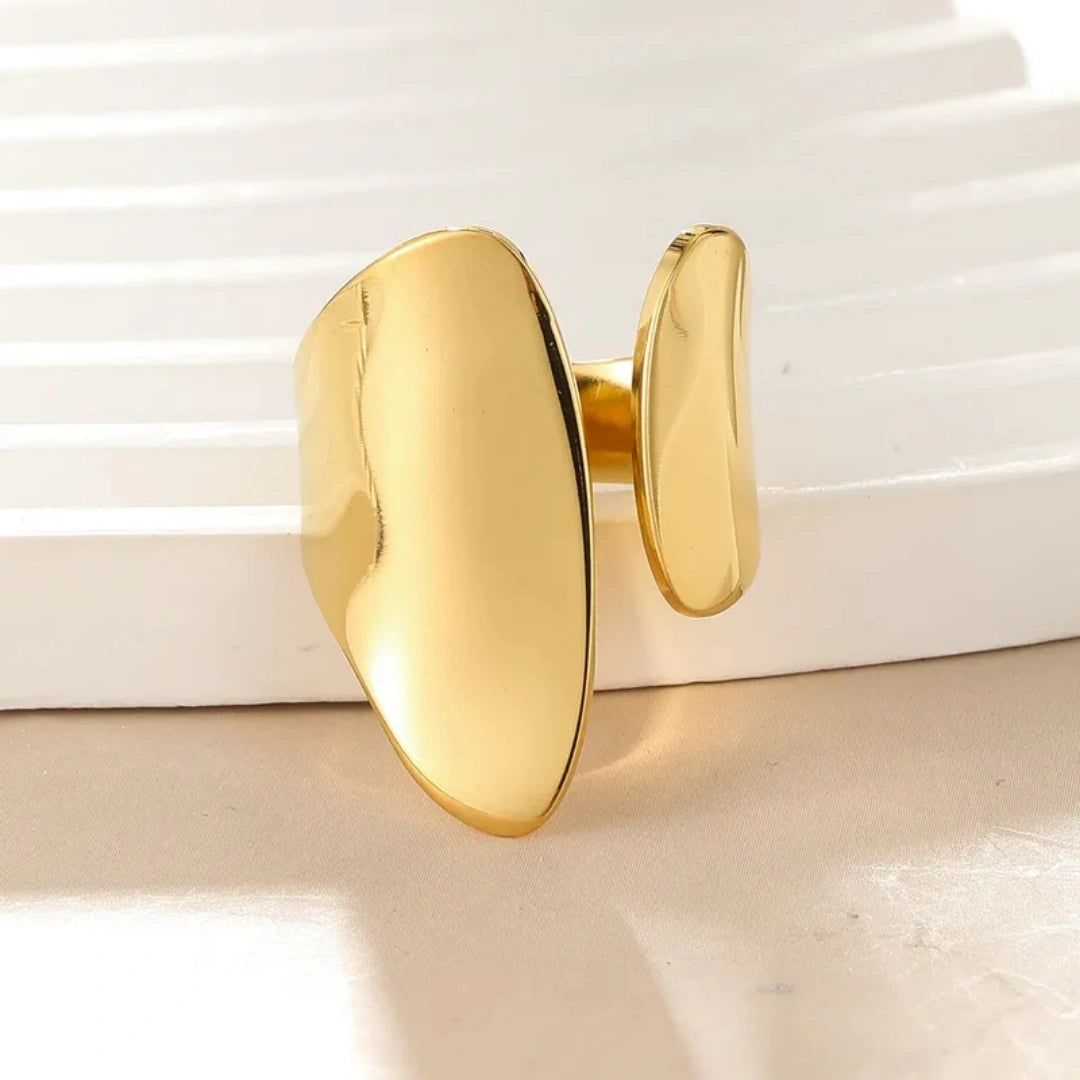 Simple Style Commute Plating Geometric Open Rings - 62carat