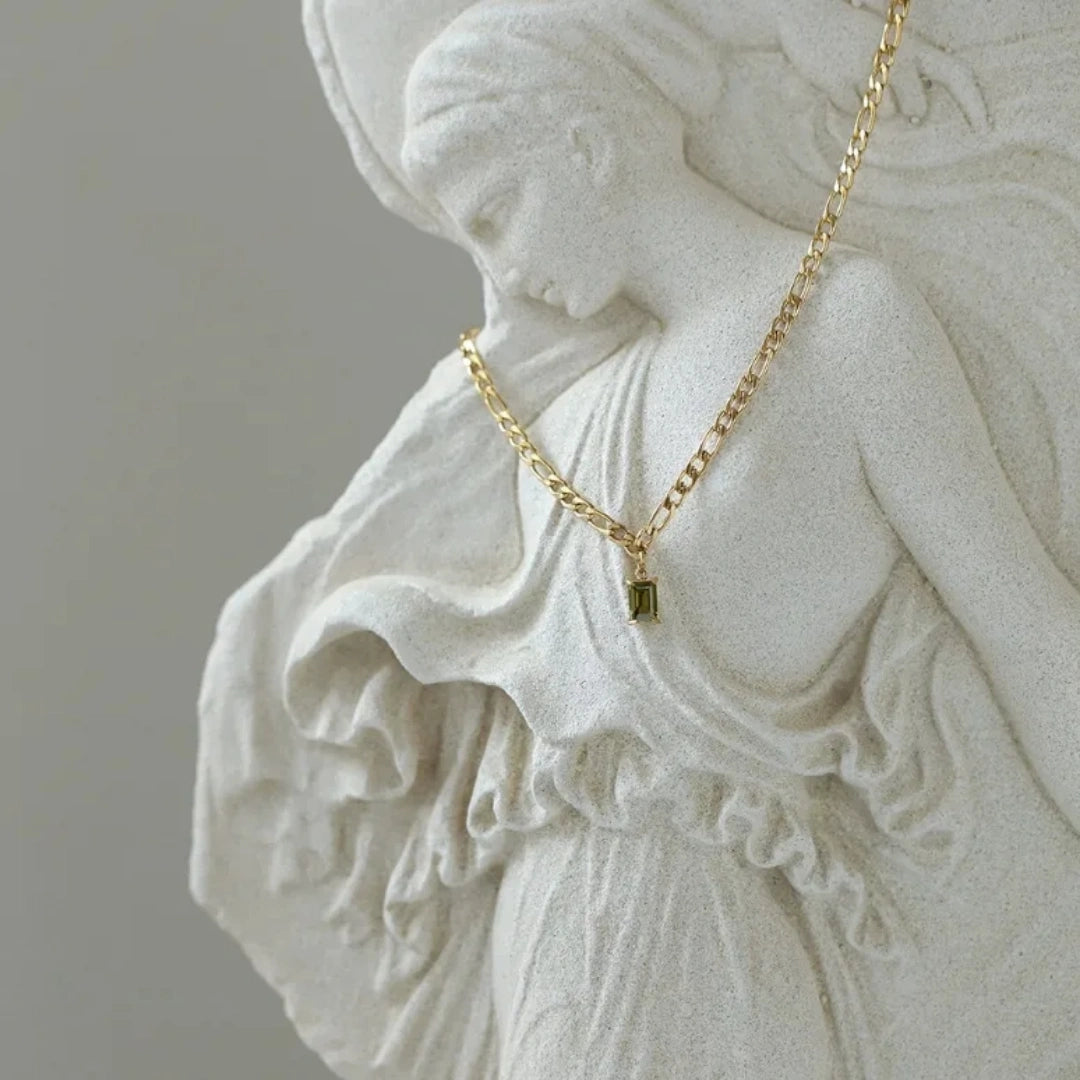 Small Stone Pendant Necklace - 62carat
