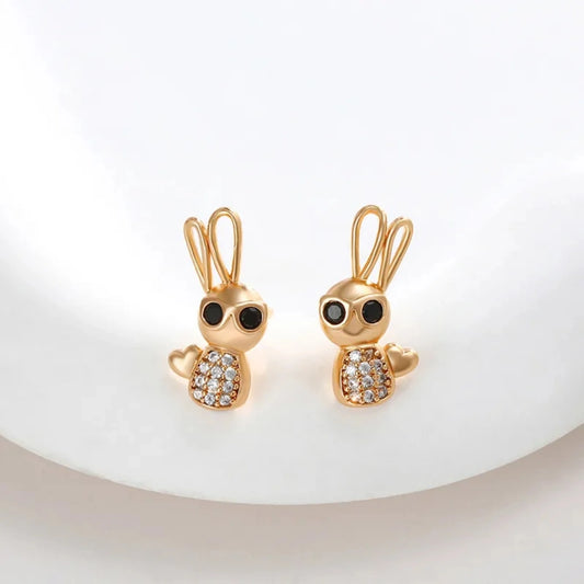 Sweet Rabbit Ear Studs 62carat