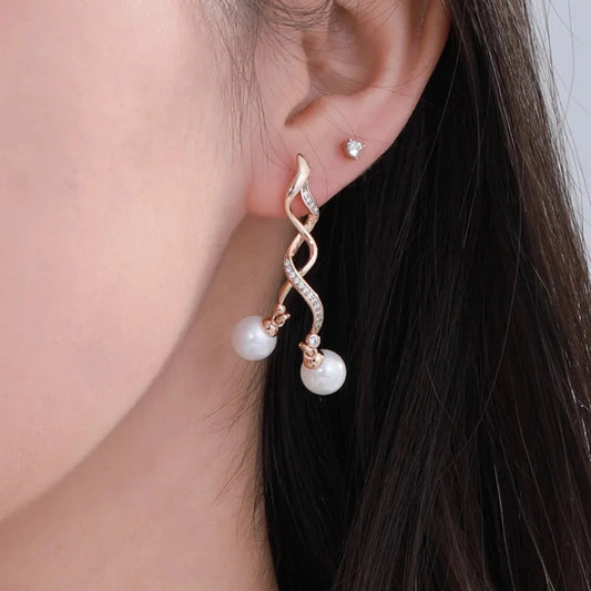 Sweet Spiral Irregular Drop Earrings 62carat