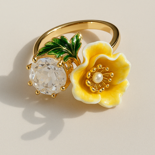 Beautiful Premium Flower Ring - 62carat