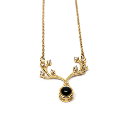 Deer Horn Necklace 62carat