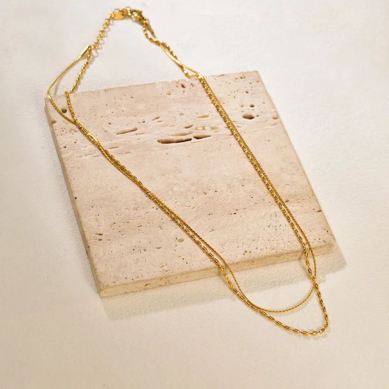 2 Layer Chain Necklace 62carat