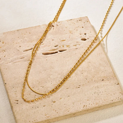 2 Layer Chain Necklace 62carat