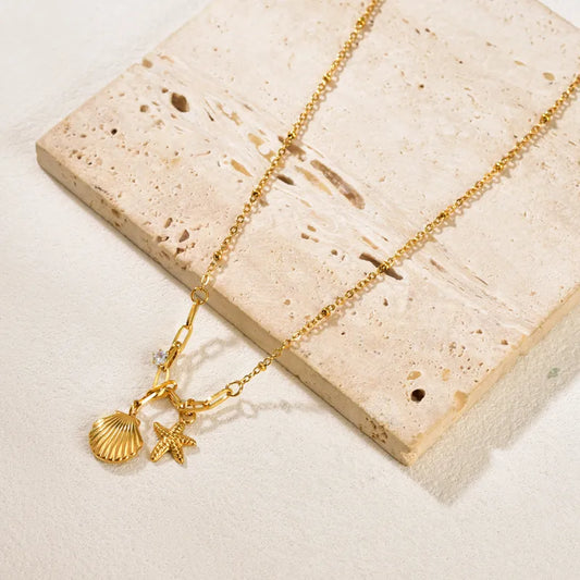 Starfish Shell Necklace 62carat