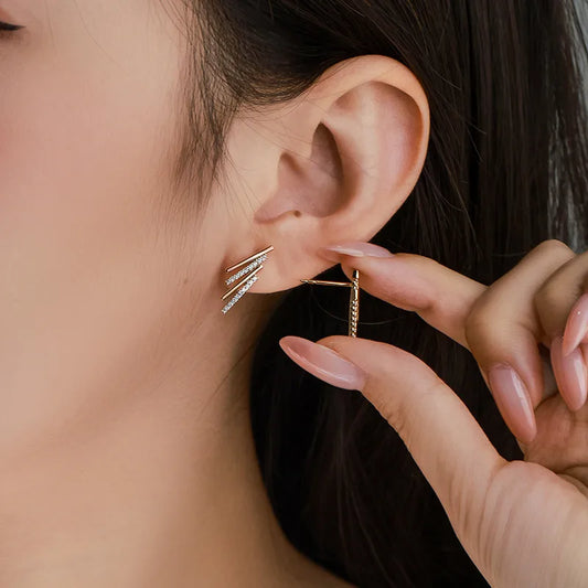 4 Layer Ear Studs 62carat