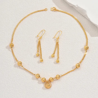 Bead Design Necklace And Earrings Set1 62carat