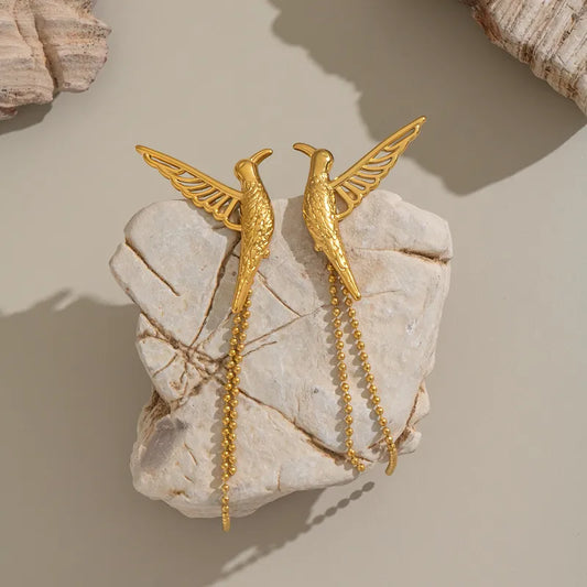 Bird Tassel Earrings 62carat