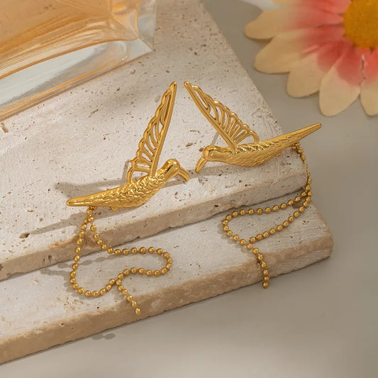 Bird Tassel Earrings 62carat
