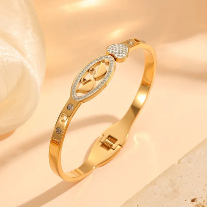 Couple Swan Bracelet 62carat