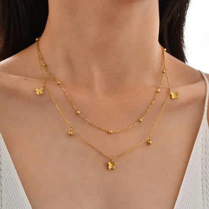 Cute Butterfly Necklace 62carat