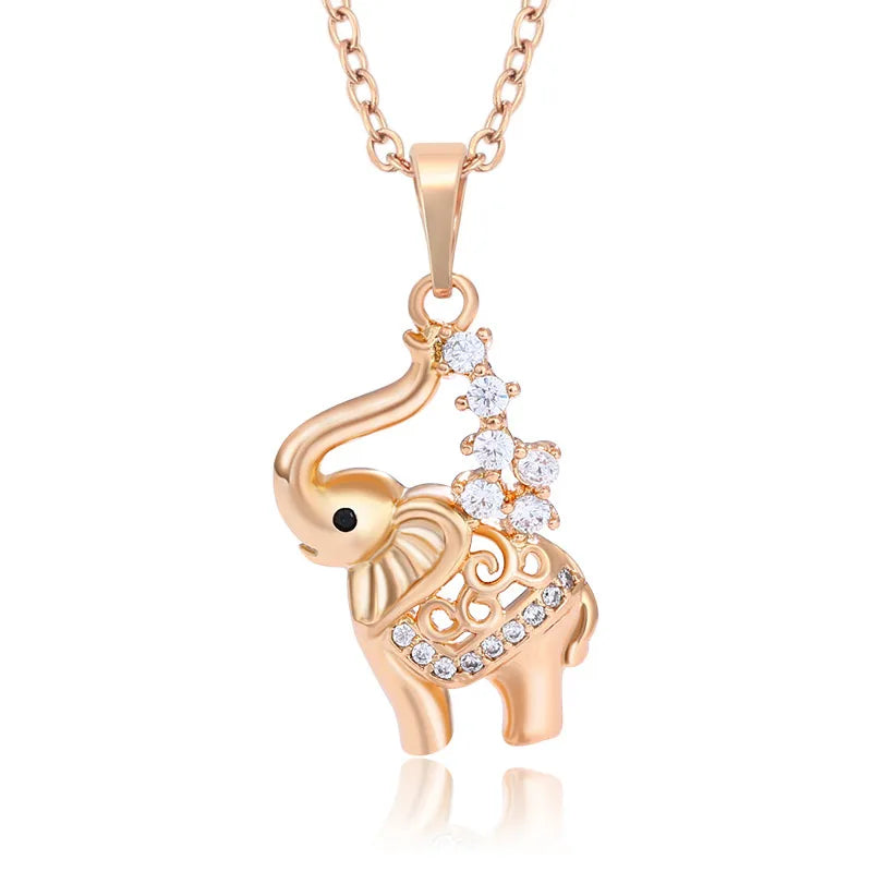 Cute Elephant Pendant Necklaces 62carat