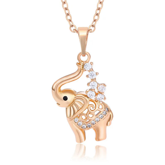 Cute Elephant Pendant Necklaces 62carat