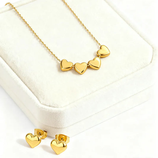 Cute Heart Shape Jewellery Set 62carat