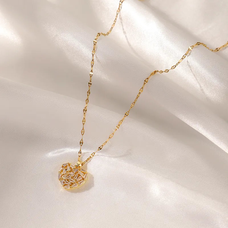 Elegant Glam Heart Shape Necklace 62carat
