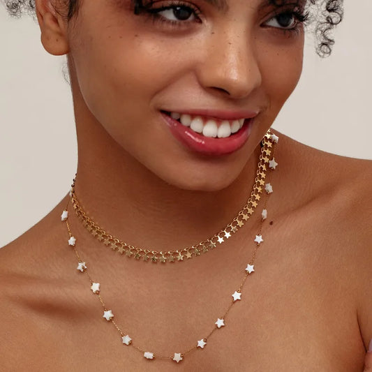 Elegant Star Shell Necklace 62carat