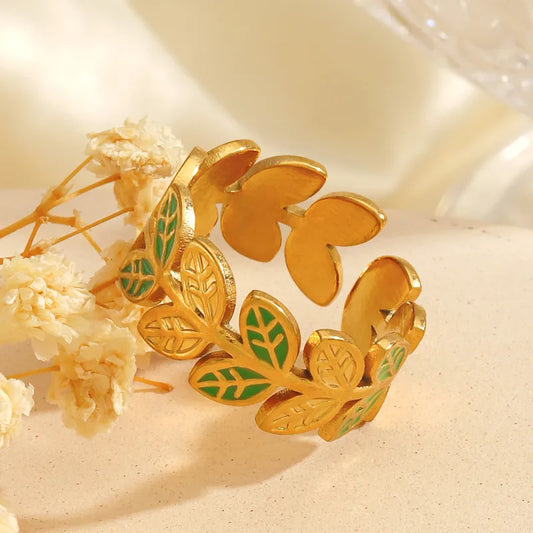 Green Leaf Ring 62carat