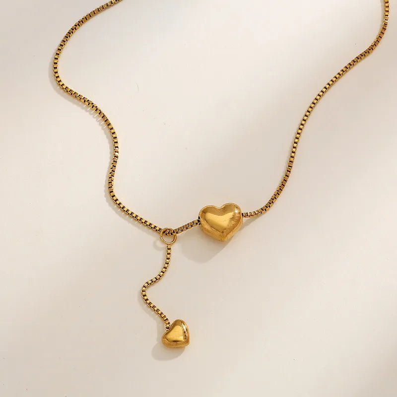 Heart Shape Long Necklace 62carat