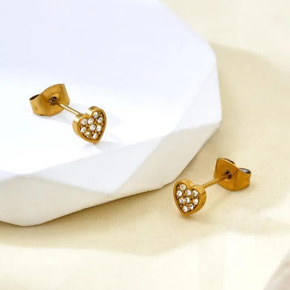 High-End Heart-Shaped Earrings 62carat