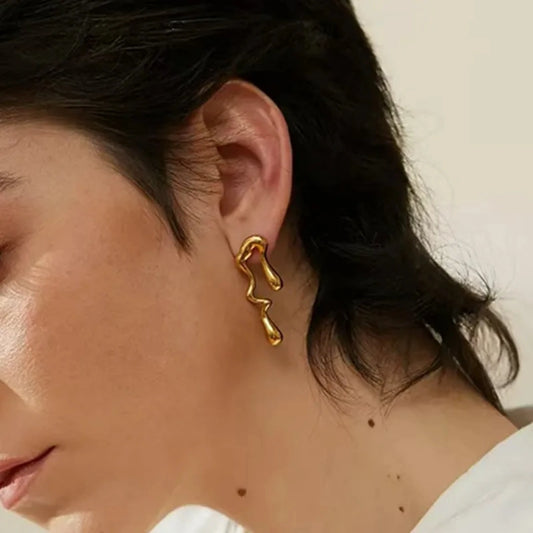 Hip-Hop Novelty Classic Style Water  Drop Earrings - 62carat