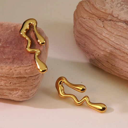 Hip-Hop Novelty Classic Style Water  Drop Earrings - 62carat