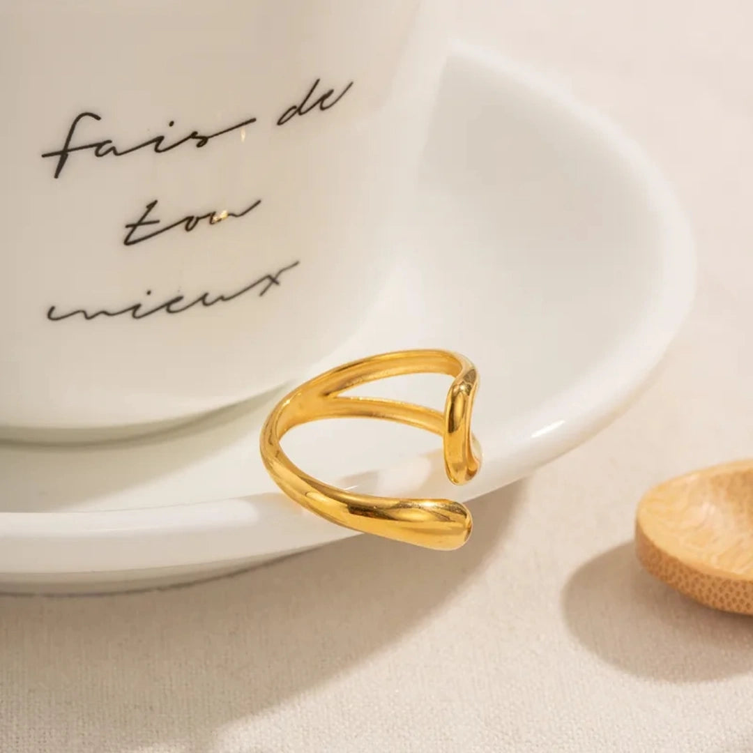 IG Style Simple Style Irregular open ring 62carat