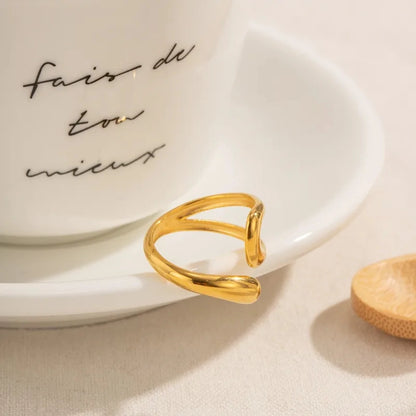 IG Style Simple Style Irregular open ring 62carat