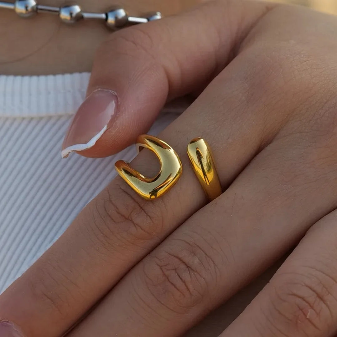 IG Style Simple Style Irregular open ring - 62carat