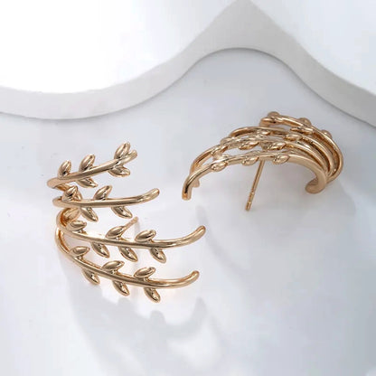 Leaf Asymmetrical Earring 62carat