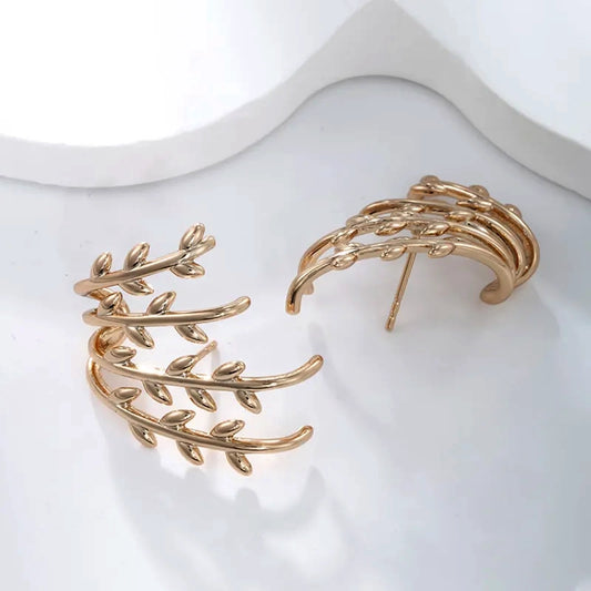 Leaf Asymmetrical Earring 62carat