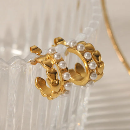 Luxurious French Style C Shape Earring 62carat