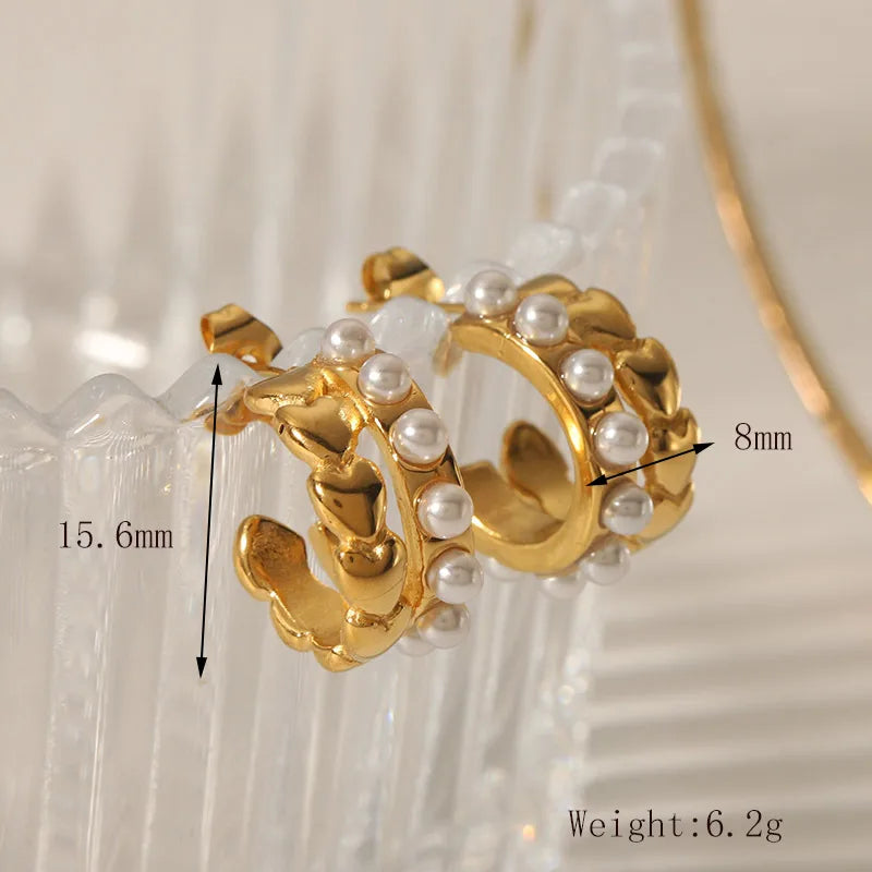 Luxurious French Style C Shape Earring 62carat