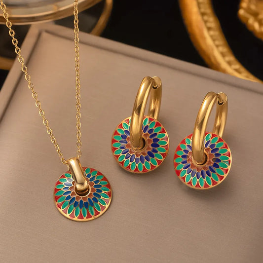 Multi Colour Jewellery Set 62carat