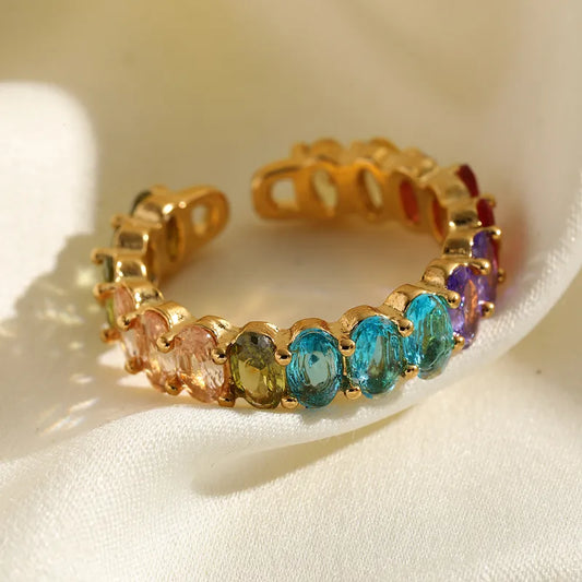 Multi Color Ring 62carat