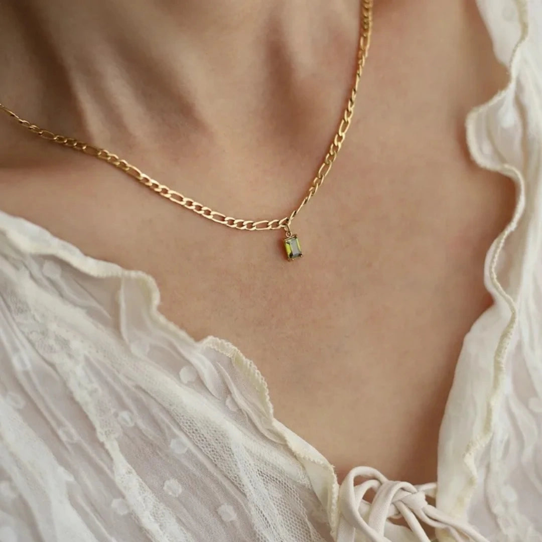 Small Stone Pendant Necklace - 62carat