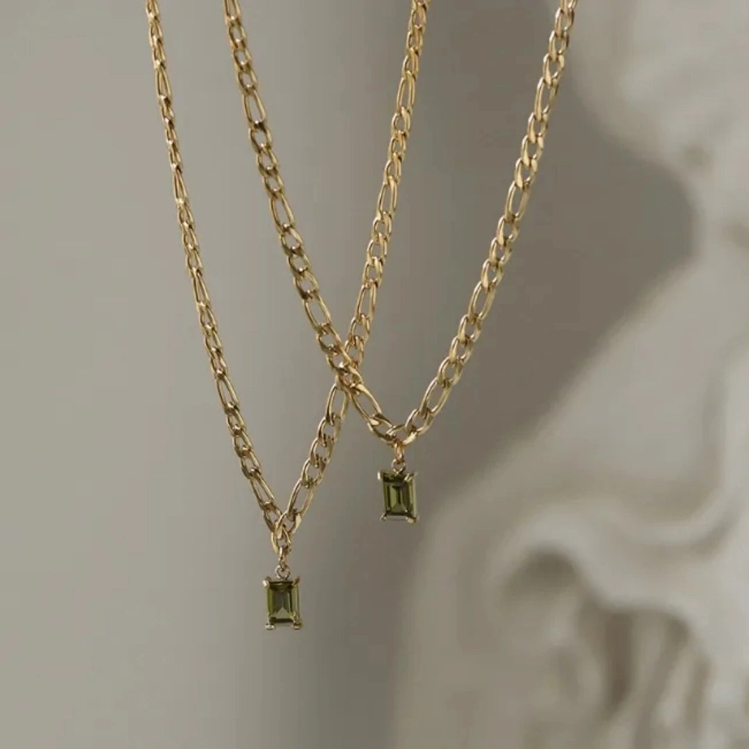 Small Stone Pendant Necklace - 62carat