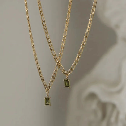 Small Stone Pendant Necklace - 62carat