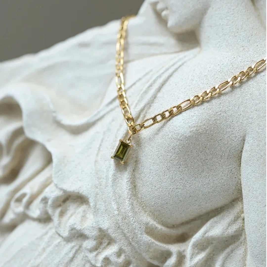 Small Stone Pendant Necklace - 62carat