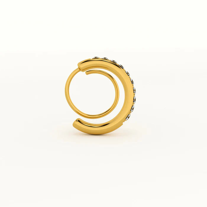 Spiral Hoop Earrings 62carat