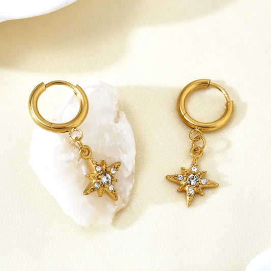 Starburst Hoop Earring 62carat