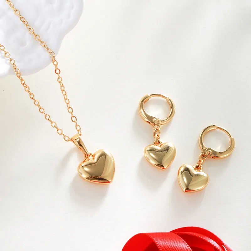 Stylish Heart Shape  Jewellery Set 62carat