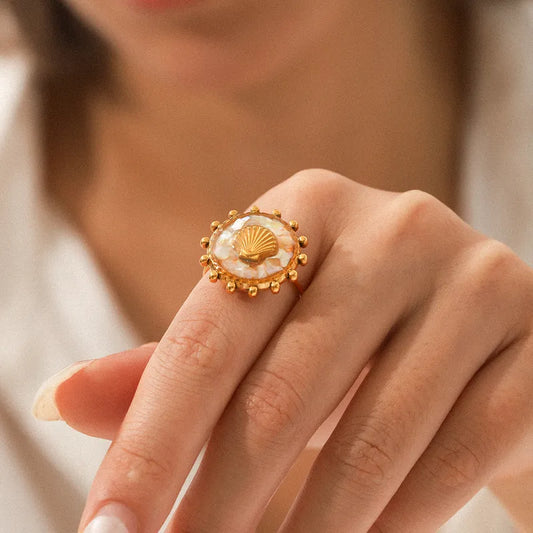 Summer Vacation Fan Design Women's Ring 62carat