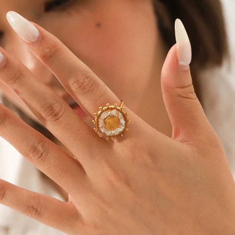 Summer Vacation Fan Design Women's Ring 62carat